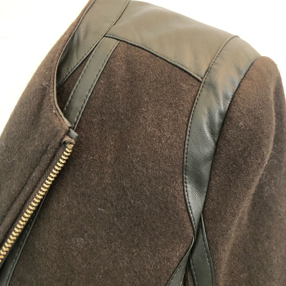 Vince Camuto Wool Khaki Car Coat - Picture 6 of 9